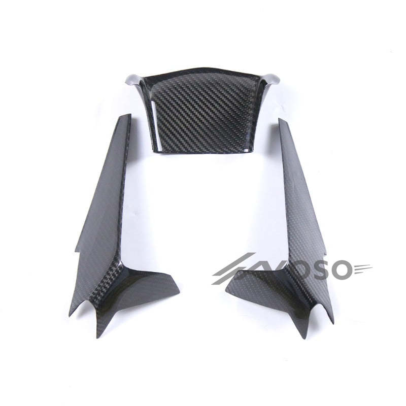 AKOSO 2015-2019 Yamaha YZF R1 R1M Carbon Fiber Motorcycle Front Air Intake Cover Fairing