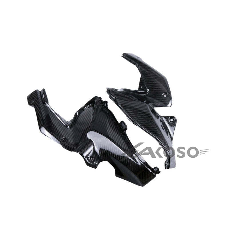 AKOSO 2020-2024 Kawasaki Z900 Carbon Fiber Motorcycle Tank Side Front Upper Inner Panels Fairing