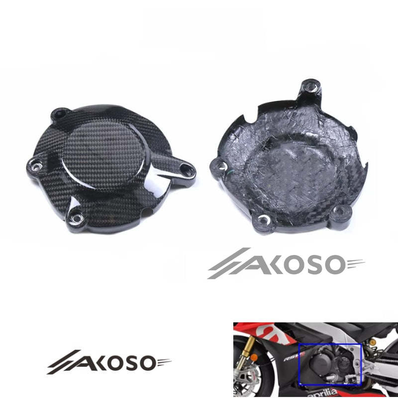 AKOSO 2010-2020 Aprilia RSV4 / RSV4 RR 2015-2020 Carbon Fiber Engine Cover Fairing Motorcycle Accessories