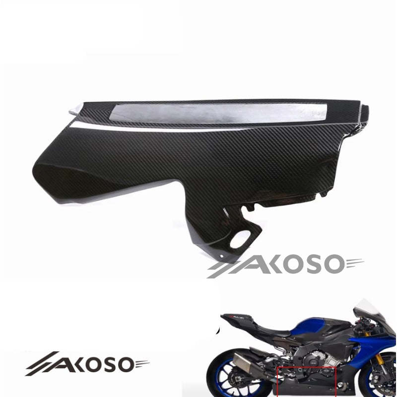 AKOSO 2015-2019 Yamaha YZF-R1 R1M Carbon Fiber Racing Motorcycle Lower Under Tray Belly Pan