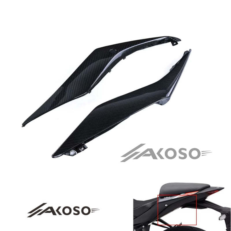 AKOSO 2022-2024 Yamaha R3 Carbon Fiber Side Panels Rear Upper Tail Side Cover Fairing