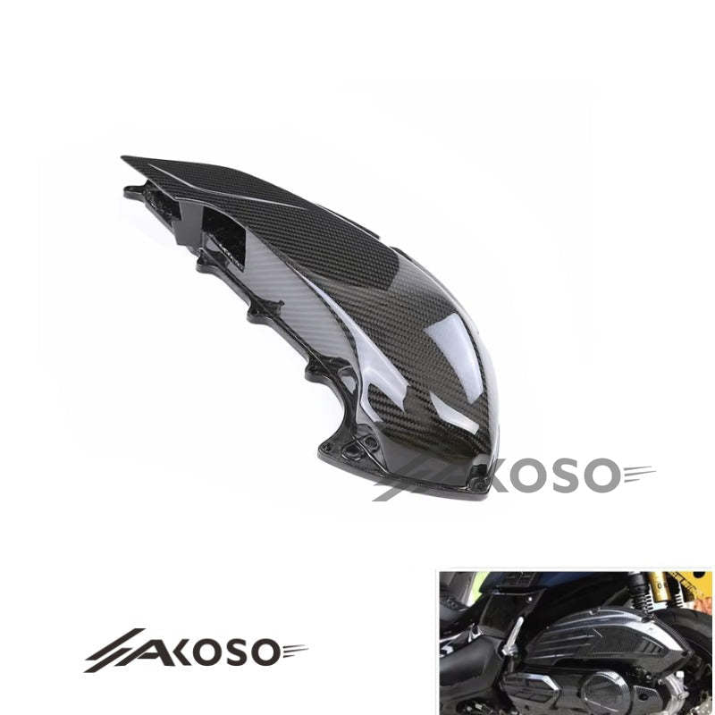 AKOSO 2016+ Yamaha NVX155 Motorcycle Carbon Fiber Left Air Cleaner Guard Air Filter Cover Protector