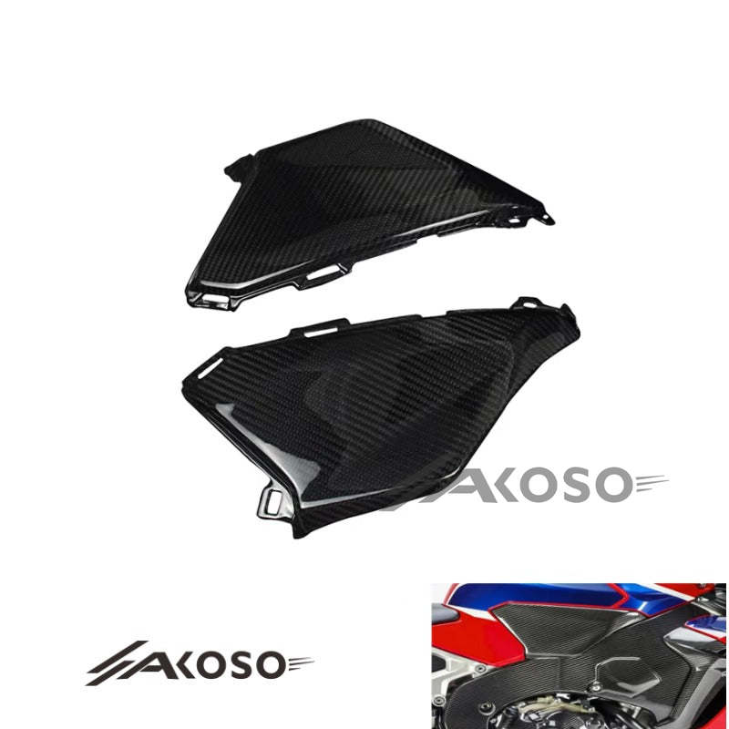 AKOSO 2017-2024 Honda CBR1000RR Carbon Fiber Motorcycle Fuel Tank Side Knee Grip Panels