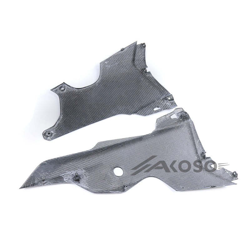 AKOSO 2021-2024 Kawasaki Ninja ZX10R ZX-10R Carbon Fiber Motorcycle Belly Pan Lower Side Panels Cover