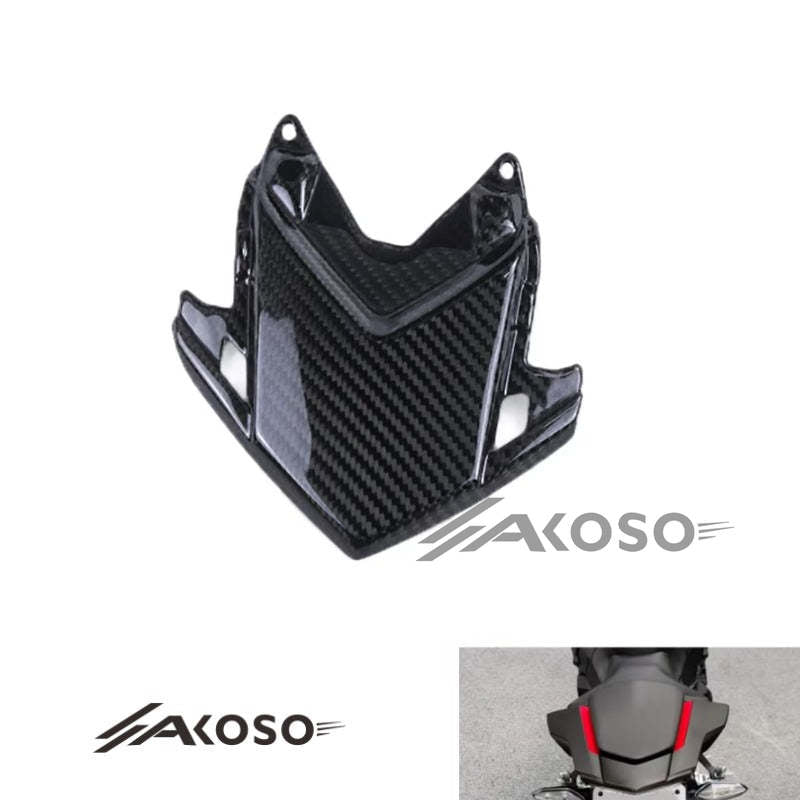 AKOSO 2017-2024 Honda CBR1000RR Carbon Fiber Motorcycle Rear Seat Tail Brake Light Upper Cover Panel Fairing