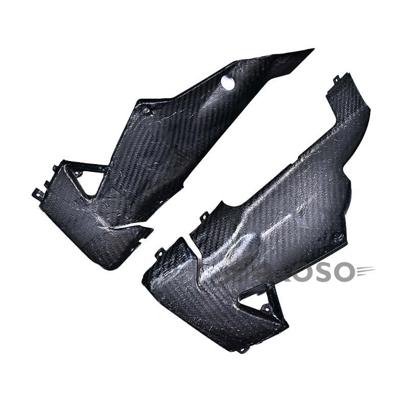 AKOSO 2016-2020 Aprilia RSV4 Carbon Fiber Belly Pan Fiber Lower Side Fairings Motorcycle Accessories