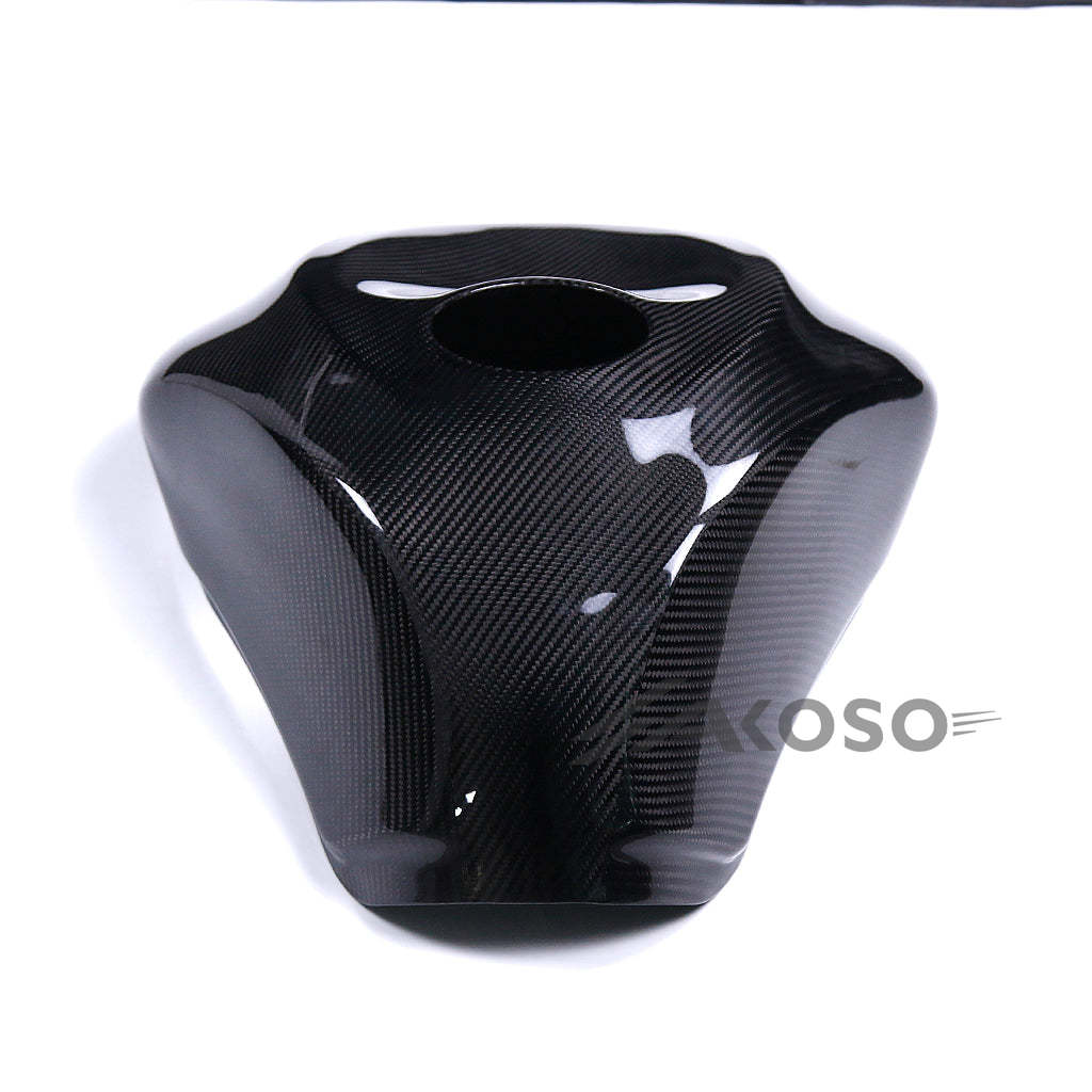 AKOSO 2019-2024 Kawasaki Ninja ZX-6R 636 Full Dry Carbon Fiber Fuel Tank Cover Fairing