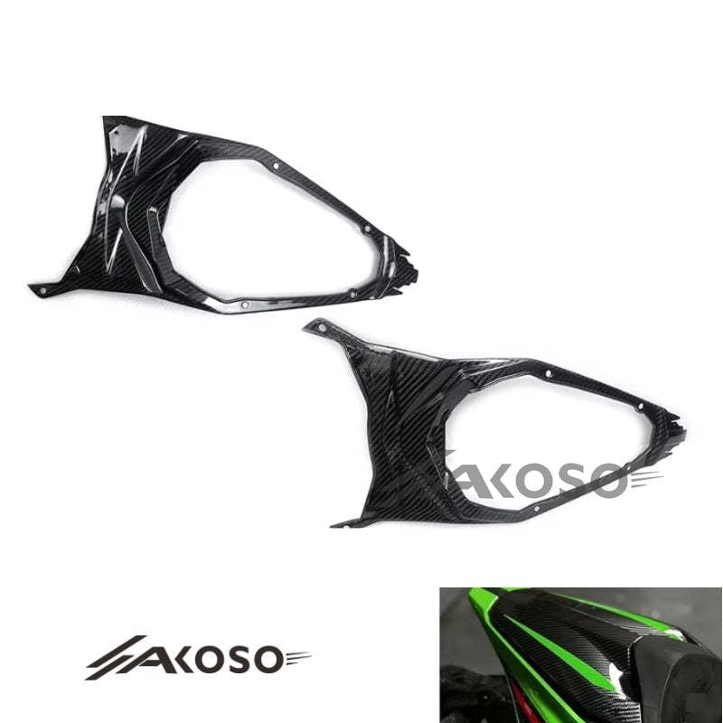 AKOSO 2020+ Kawasaki Ninja ZX-4R ZX-4RR ZX25R Carbon Fiber Motorcycle Rear Upper Tail Seat Cover Fairing