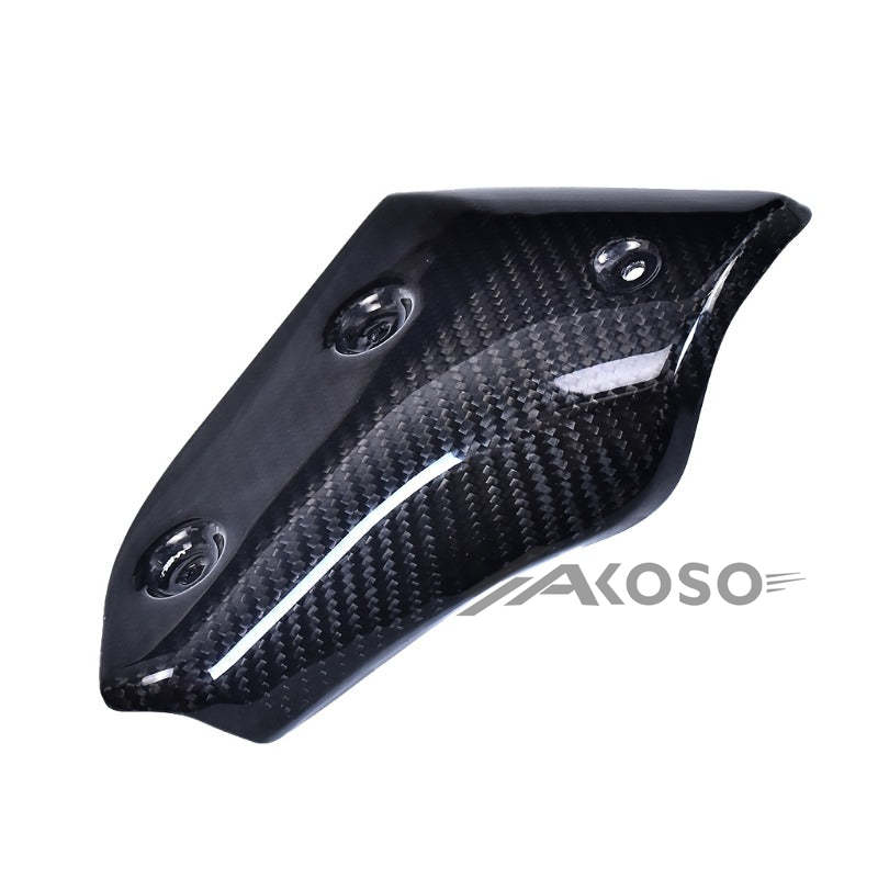 AKOSO 2017-2024 Yamaha TMAX 530 560 Carbon Fiber Muffler Exhaust Pipe Protector Heat Shield Cover