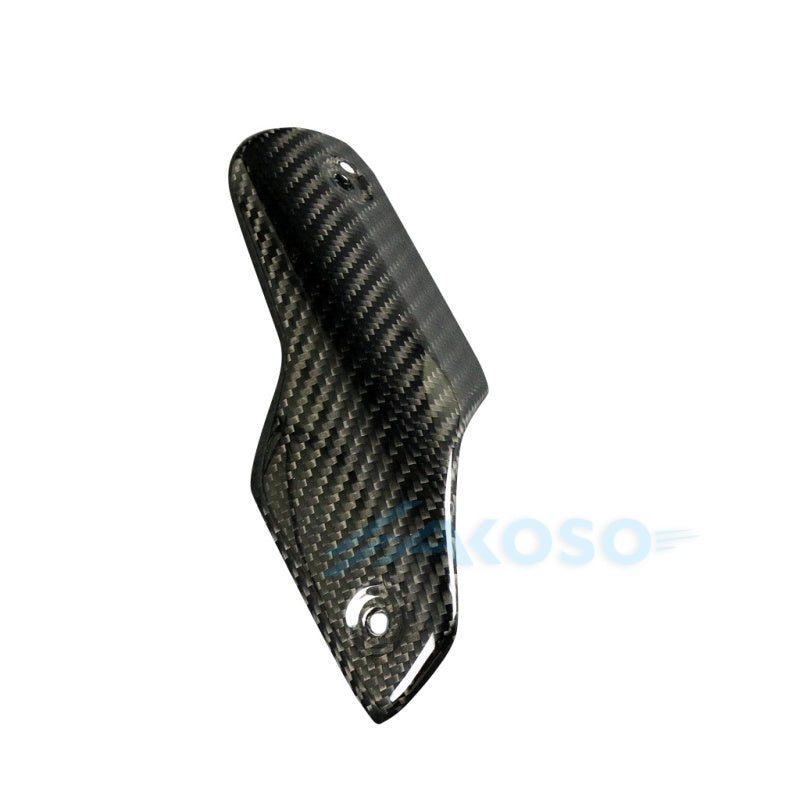 AKOSO 2020-2024 Ducati Streetfighter V4 V4S Carbon Fiber Exhaust Cover Small (Akrapovic Exhaust)