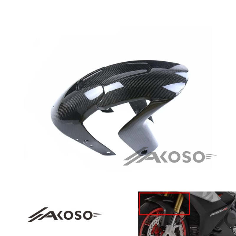 AKOSO 2021-2023 Aprilia RSV4 Tuono V4 Carbon Fiber Front Fender Racing Eheel Mudguard