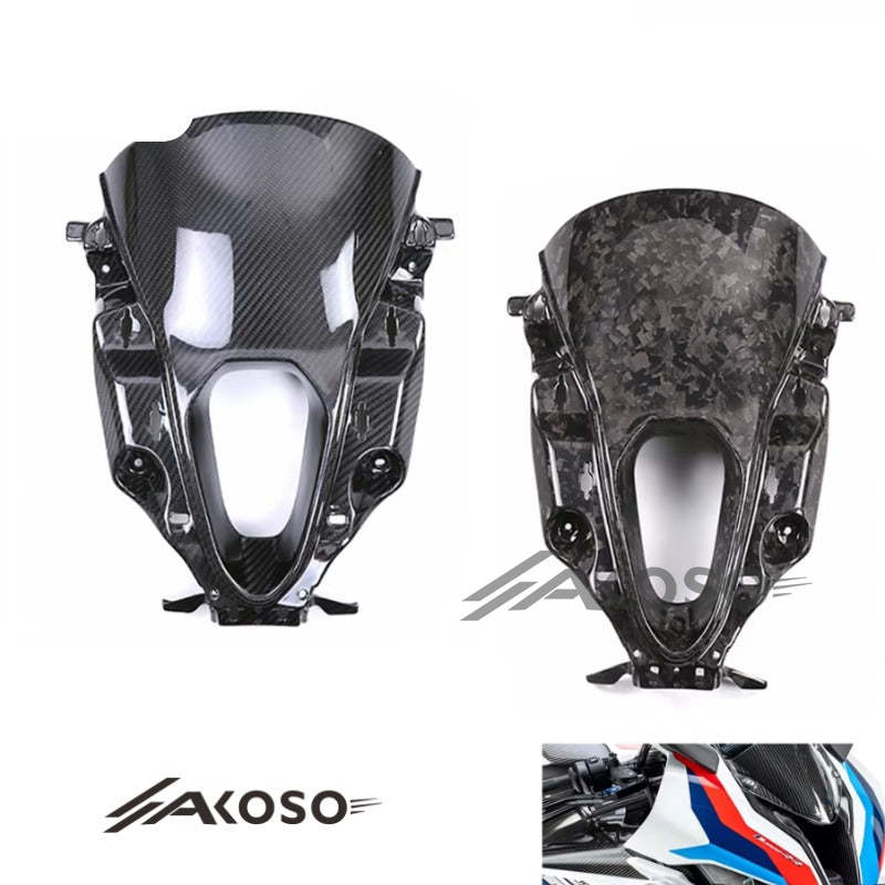 AKOSO 2023-2024 BMW M1000RR Carbon Fiber Front Windshield Air Intake Cover Fairing Motorcycle