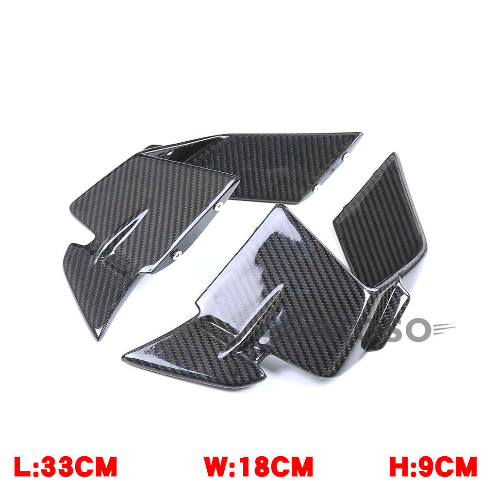 AKOSO 2023 2024 BMW S1000RR Carbon Fiber Winglets Side Panels Fixed Wings Fairing Motorcycle