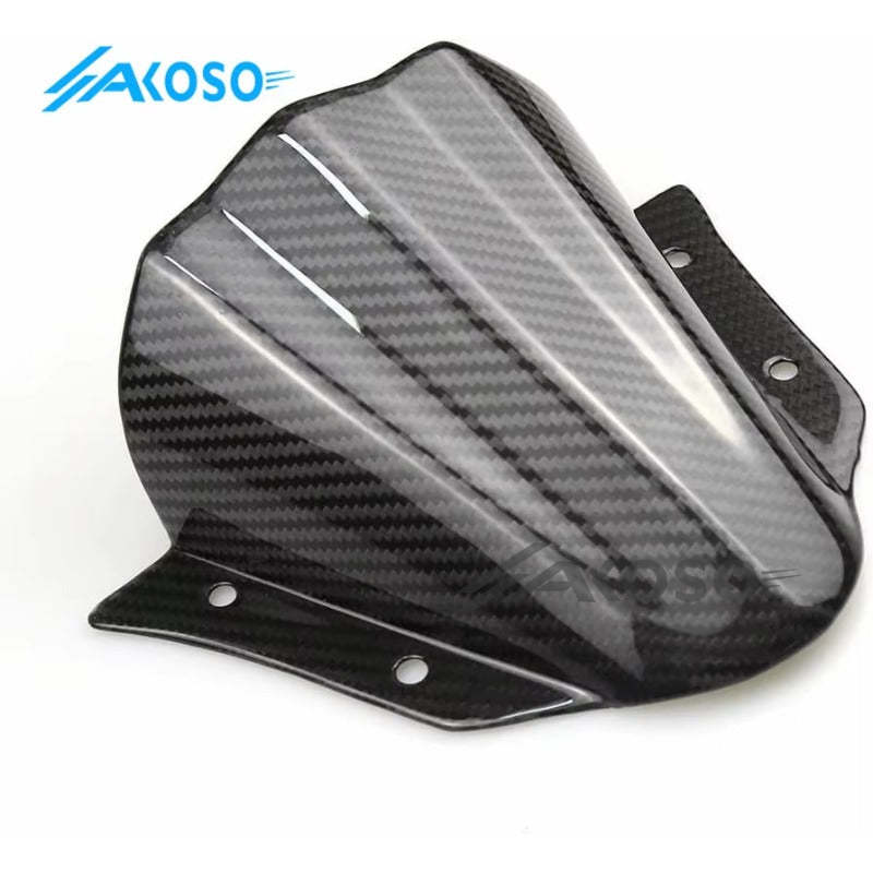 AKOSO Yamaha MT09 2017-2020 Carbon Fiber Motorcycle Windshield Windscreen Airflow Wind Deflectors