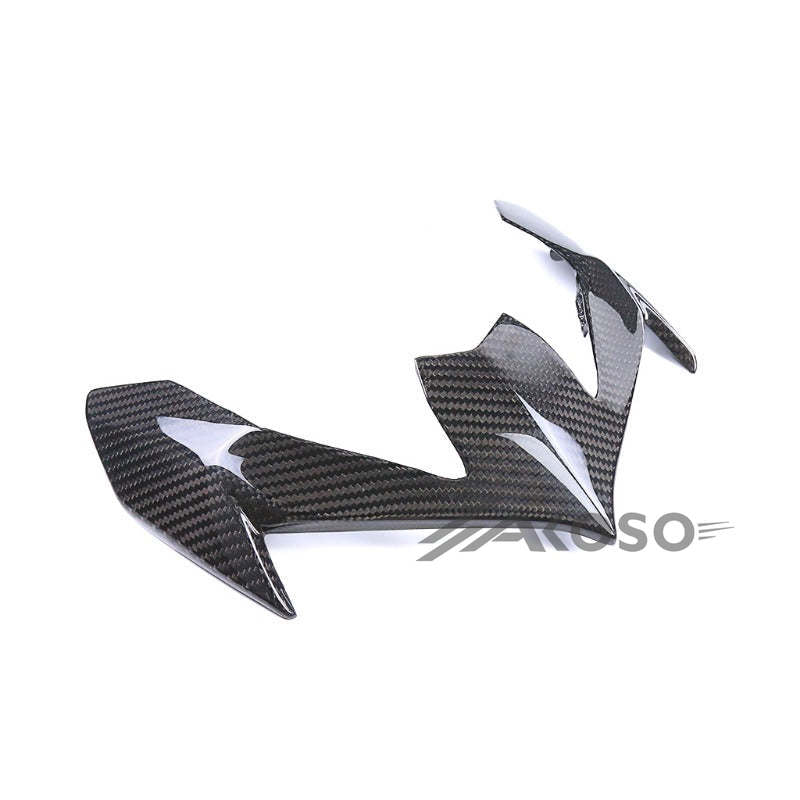 AKOSO 2020-2024 Kawasaki Z900 Carbon Fiber Motorcycle Front Upper Nose Headlight Panel Fairing