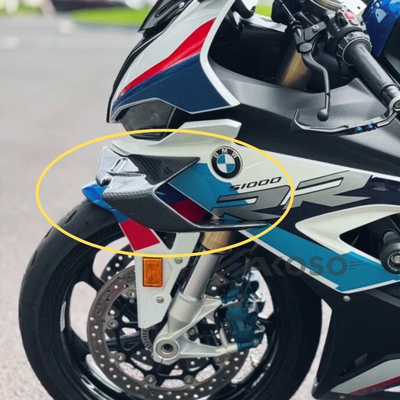 AKOSO 2019-2022 BMW S1000RR Carbon Fiber Wind Deflector Wings Winglets Fairing