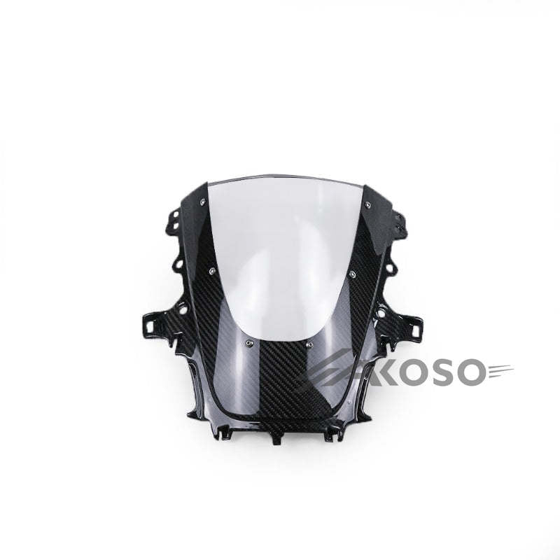 AKOSO Yamaha R1 2020-2024 Carbon Fiber Wind Deflectors Front Windshield Windscreen Motorcycle