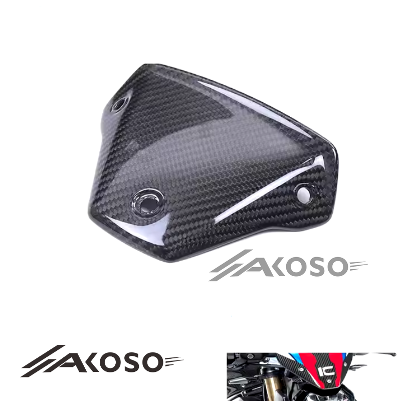 AKOSO 2021-2024 BMW S1000R M1000R Carbon Fiber Motorcycle Front Windscreen Holder Bracket