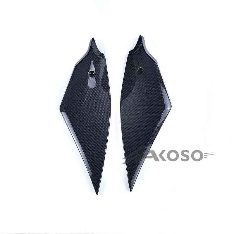 AKOSO 2017-2024 Yamaha R6 Carbon Fiber Gas Fuel Tank Side Panel Cover Fairing Motorcycle