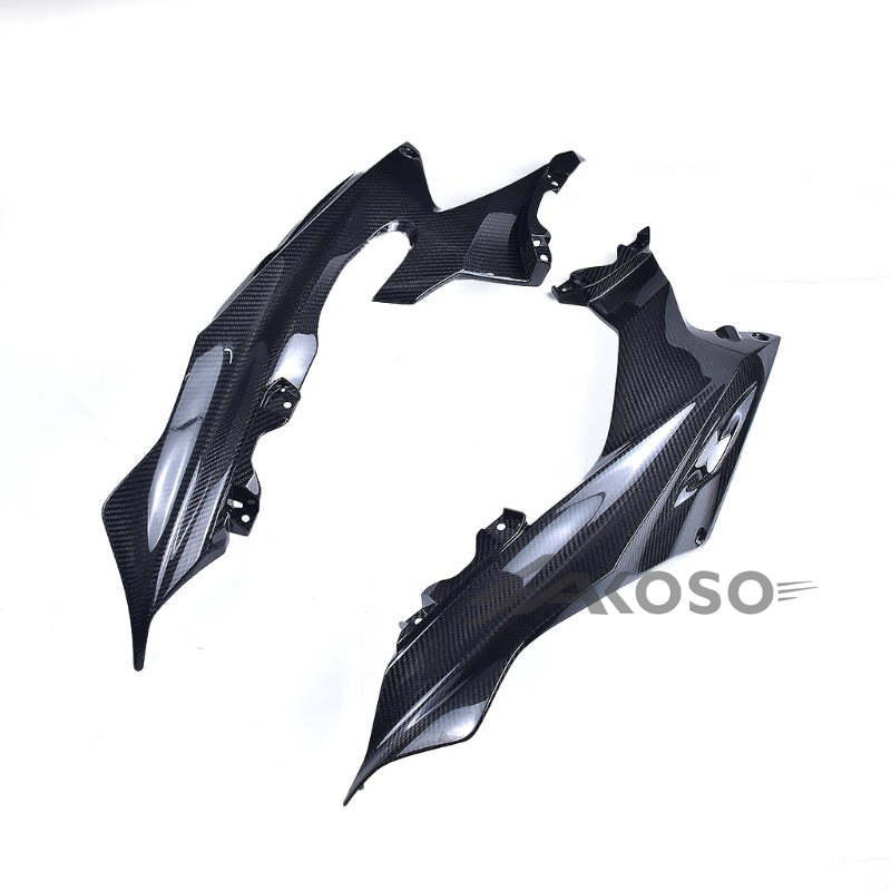 AKOSO 2017-2024 Yamaha R6 Carbon Fiber Front Upper Side Fairings Panels Cover Motorcycle