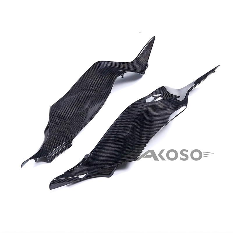 AKOSO 2024+ Kawasaki Ninja ZX-6R Carbon Fiber Fuel Tank Side Panel Cover Fairing