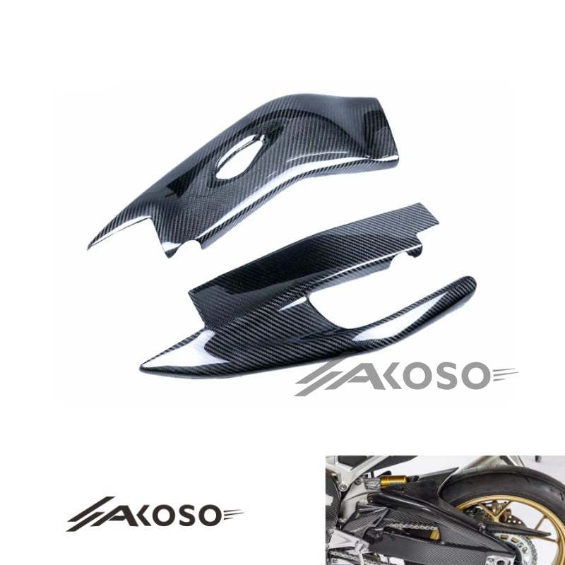 AKOSO 2017-2024 Honda CBR1000RR Carbon Fiber Motorcycle Swingarm Covers Swing Arm Protectors