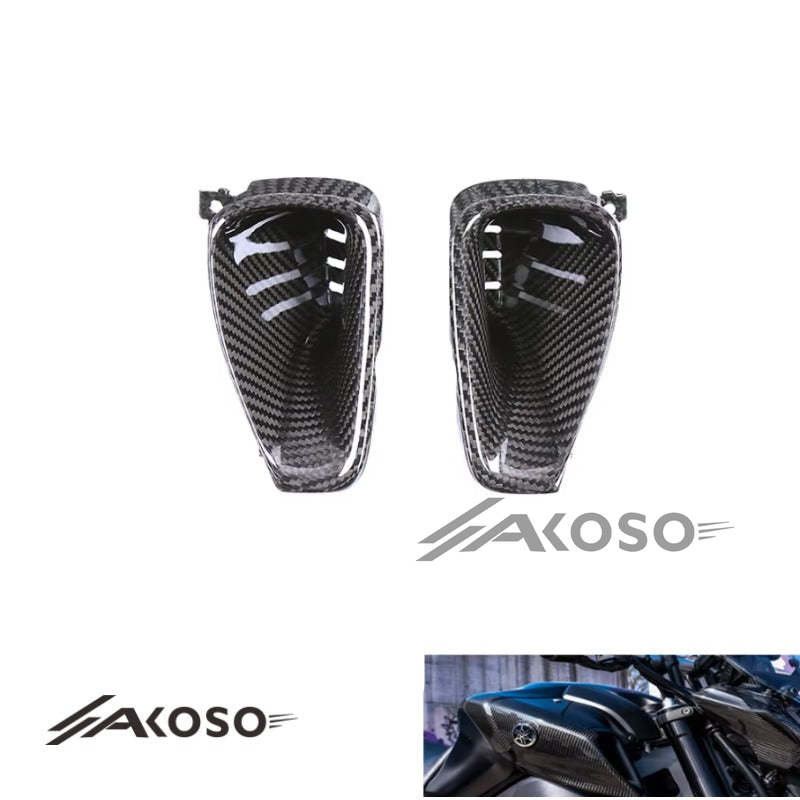 AKOSO Yamaha MT09 FZ09 2021-2024 Carbon Fiber Fairings Front Air Intake Covers