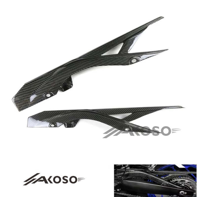 AKOSO Yamaha R3 2015-2018 Carbon Fiber Chain Guard Protector Cover