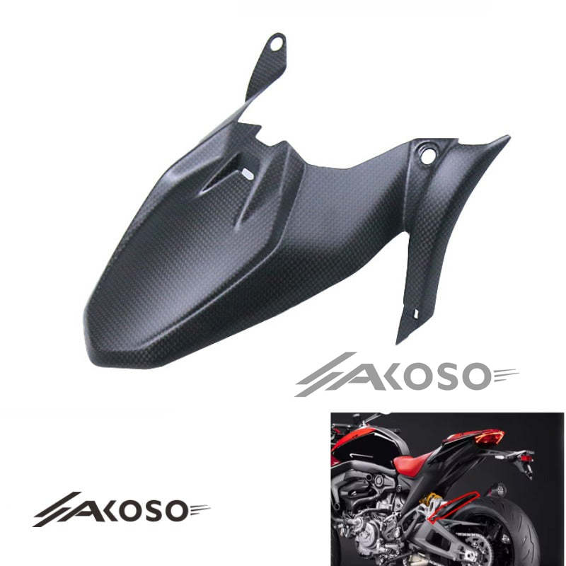 AKOSO 2021+ Ducati Monster 937 Carbon Fiber Rear Fender Mudguard Motorcycle Accessory