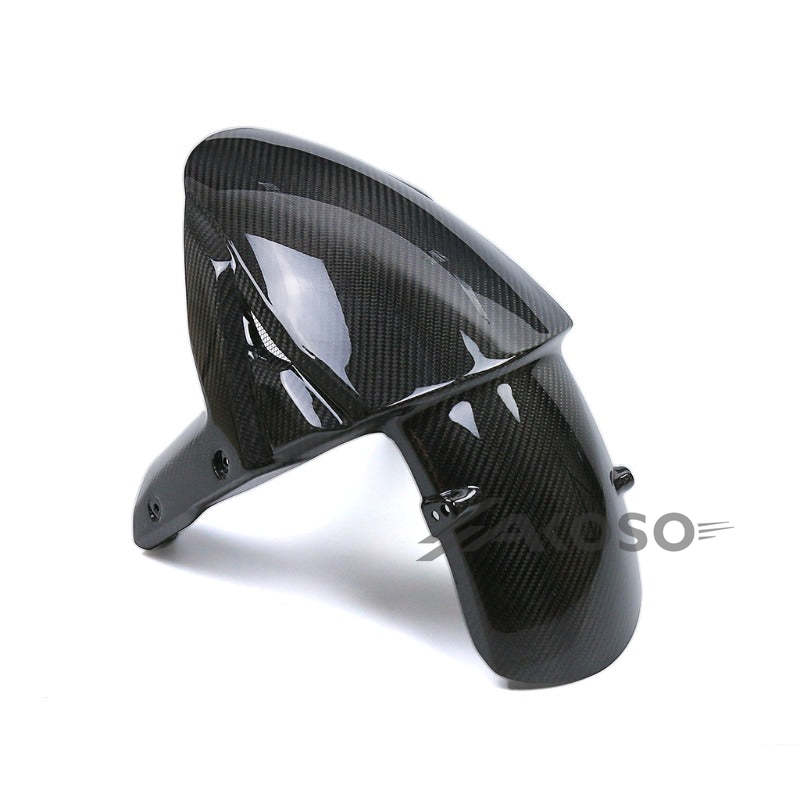 AKOSO 2016-2020 Kawasaki ZX10R ZX-10R Carbon Fiber Front Wheel Fender Hugger Mudguard