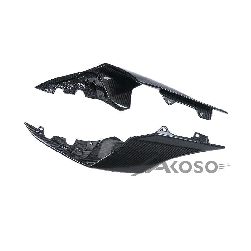 AKOSO 2015-2019 Yamaha YZF R1 R1S R1M Carbon Fiber Tail Frame Cover Fairing Rear Seat Side Panel Cover