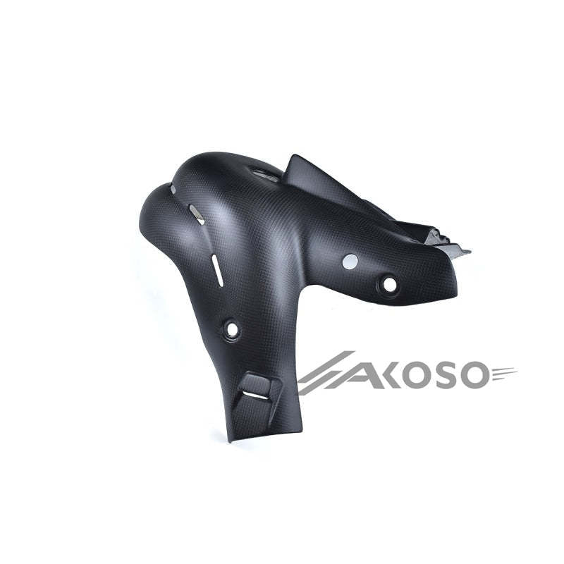 AKOSO 2018-2023 DUCATI Streetfighter V4 V4S Carbon Fiber Exhaust Hood and Heat Shield Protection Fairing