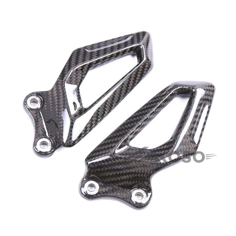 AKOSO 2019-2022 BMW S1000RR Carbon Fiber Rearset Plate Foot Peg Protector Motorcycle Heel Guard