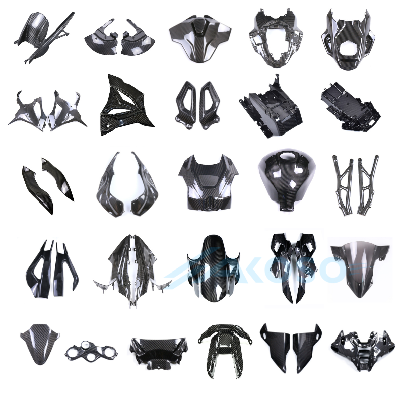 AKOSO S1000RR 2025‑2026 Full Dry Carbon Fiber Body Kit 26 Pieces Complete Fairing Set