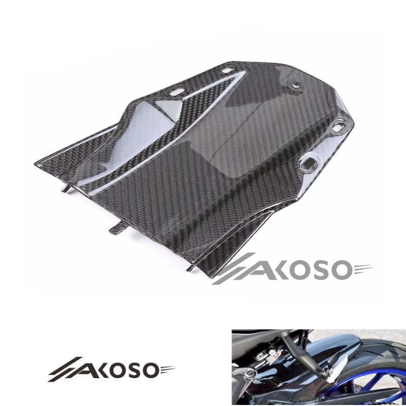 AKOSO 2022-2024 Yamaha R7 Carbon Fiber Rear Fender Hugger Mudguard Cover Fairing