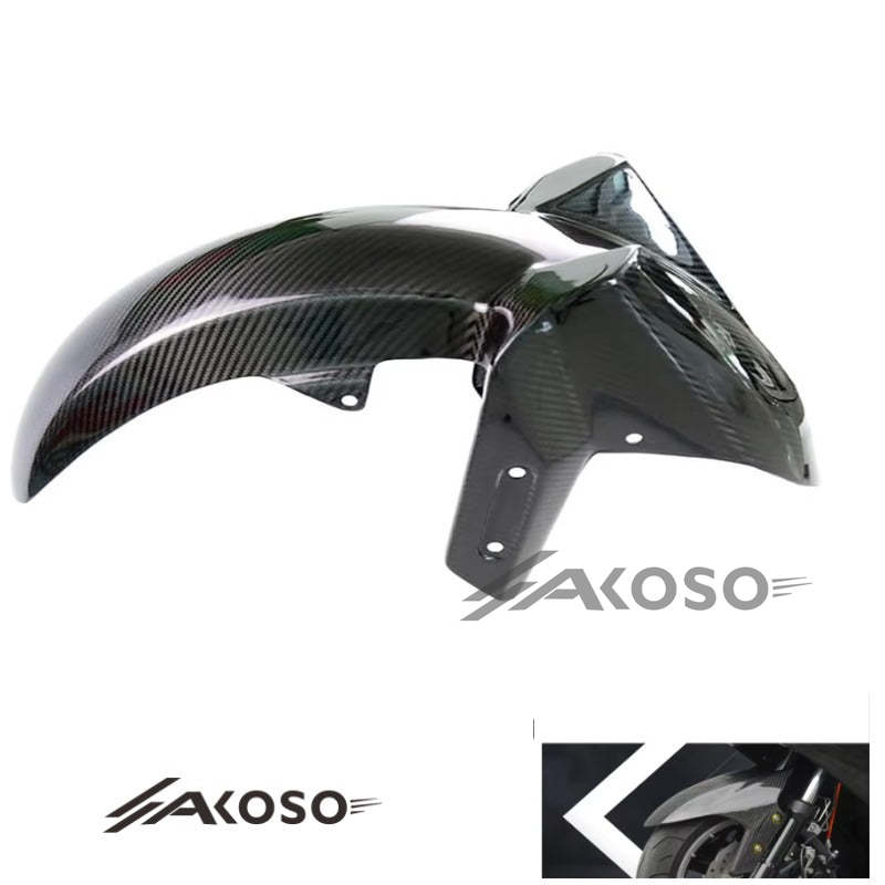 AKOSO 2012-2015 Yamaha Tmax 530 Carbon Fiber Front Fender Hugger Mudguard