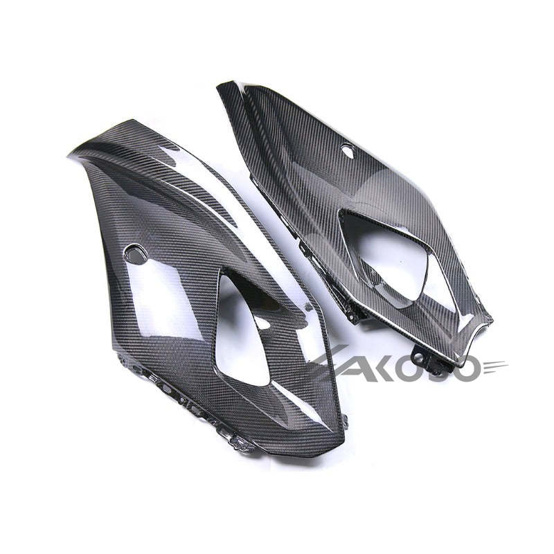 AKOSO 2022-2024 Yamaha R7 Carbon Fiber Front Upper Side Panels Fairing Cover Cowl