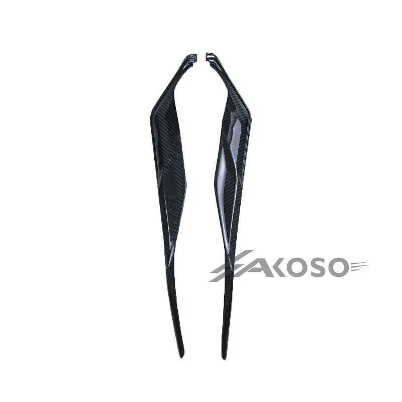 AKOSO 2018+ Triumph Street Triple 765 R RS Carbon Fiber Motorcycle Fuel Tank Side Panel Fairing