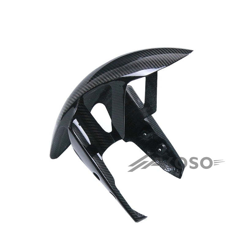 AKOSO 2015-2019 Yamaha YZF R1 R1M Carbon Fiber Motorcycle Front Fender Hugger Mudguard