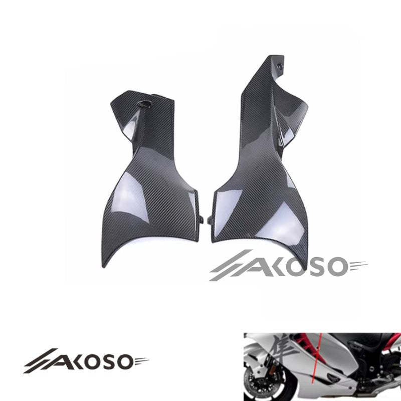 AKOSO SUZUKI GSX1300R 2021-2023 Carbon Fiber Lower Side Diversion Fairing Kit