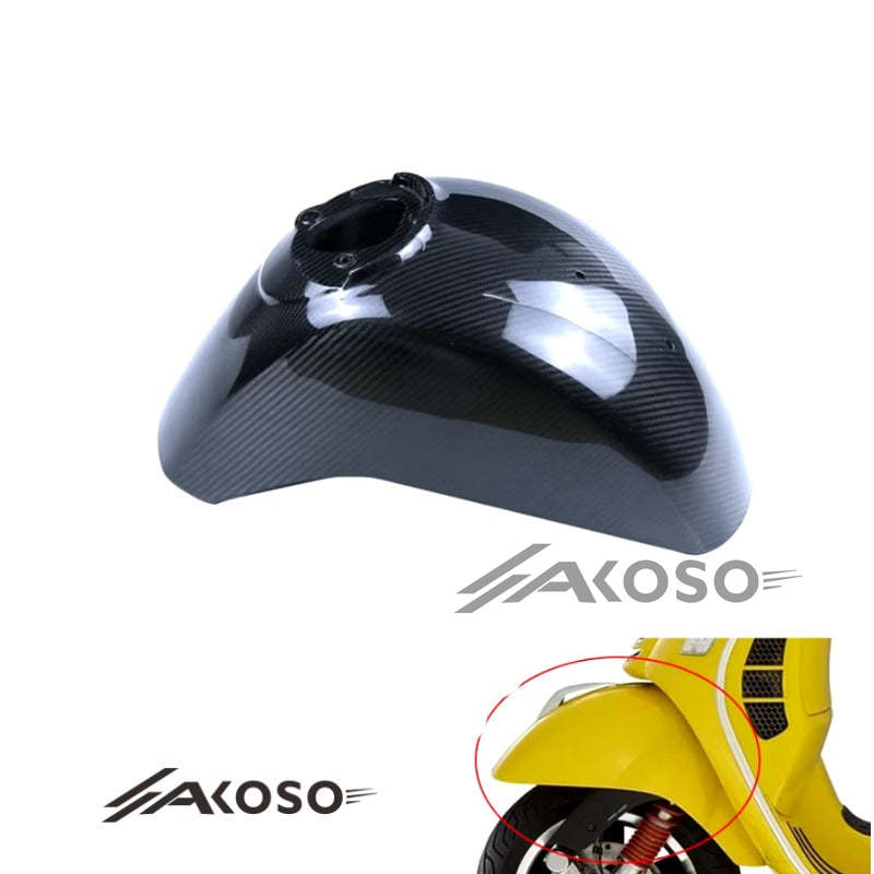 AKOSO Vespa GTS 300 HRE Fairing Motorcycle Carbon Fiber Front Mudguard Fender