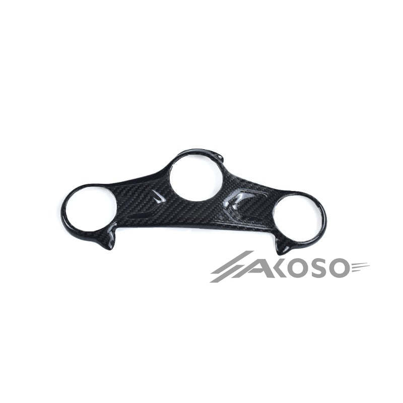 AKOSO 2019+ Honda CB650R CBR650R Carbon Fiber Front Fork Bridge Fairing Steering Head Cover Fairing Kits