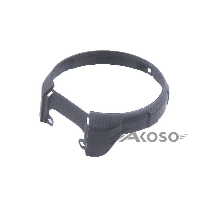 AKOSO 2014-2018 Honda CB650F CBR650F Carbon Fiber Front Headlamp Headlight Ring Cover Trim