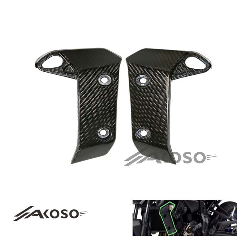 AKOSO Yamaha MT07 MT-07 FZ07 FZ-07 2018-2022 Carbon Fiber Intake Side Panel