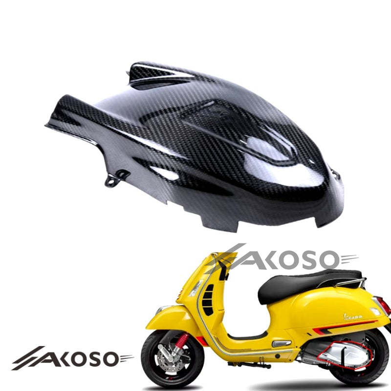 AKOSO Vespa GTS 300 HRE Carbon Fiber Windscreen Motorcycle Engine Lower Cover Fairing