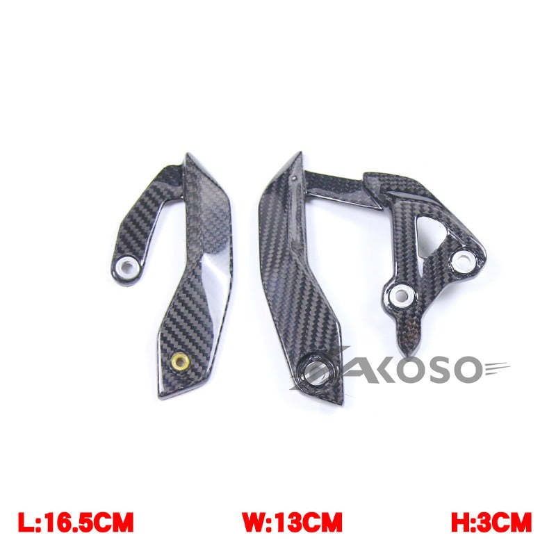 AKOSO BMW S1000XR 2020-2024 Carbon Fiber Heel Plate Guards Cover Heel Fuards