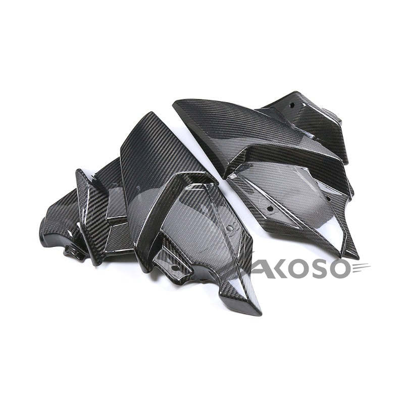 AKOSO 2021-2024 Yamaha MT09 FZ09 Carbon Fiber Lower Engine Spoiler Guards Under Tray Fairing Belly Pan