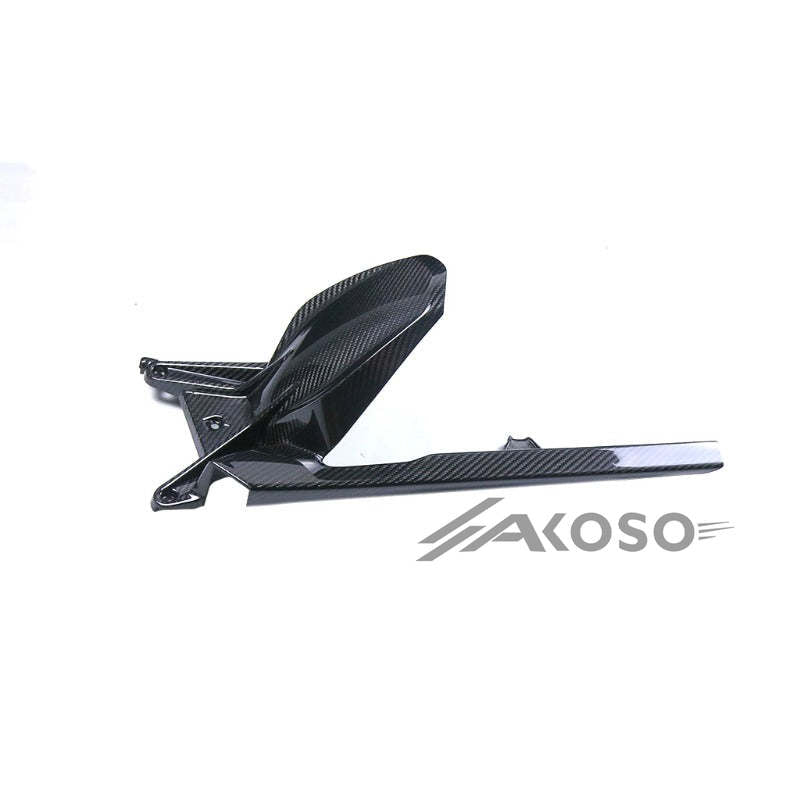 AKOSO 2020+ KTM 1290 Super Duke R Carbon Fiber Motorcycle Rear Fender Splash Mudguard with Chain Guard