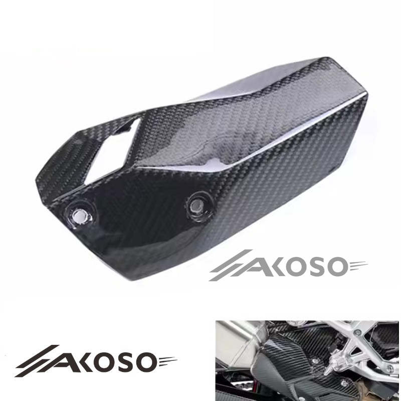 AKOSO BMW S1000XR 2021-2023 Carbon Fiber Motorcycle Exhaust Cover Guard Fairings Kit