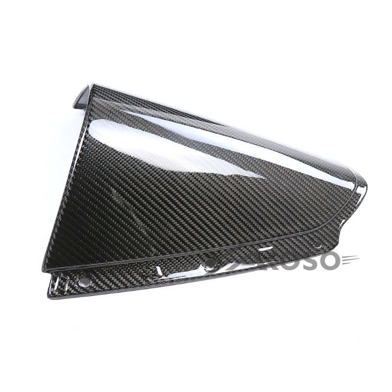 AKOSO 2021-2024 Kawasaki ZX10R ZX-10R Carbon Fiber Motorcycle Front Wind Deflectors Windshield WindScreen For